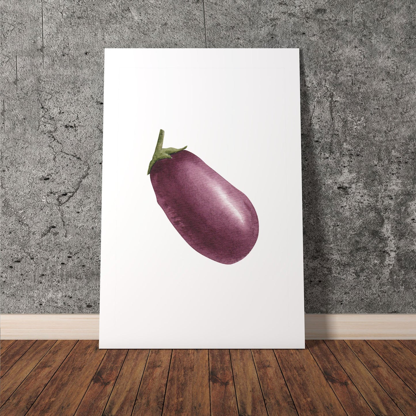 Wes Co Gallery Poster Purple Eggplant Elegance 11 x 17" Home Goods - Coffee  Art Print