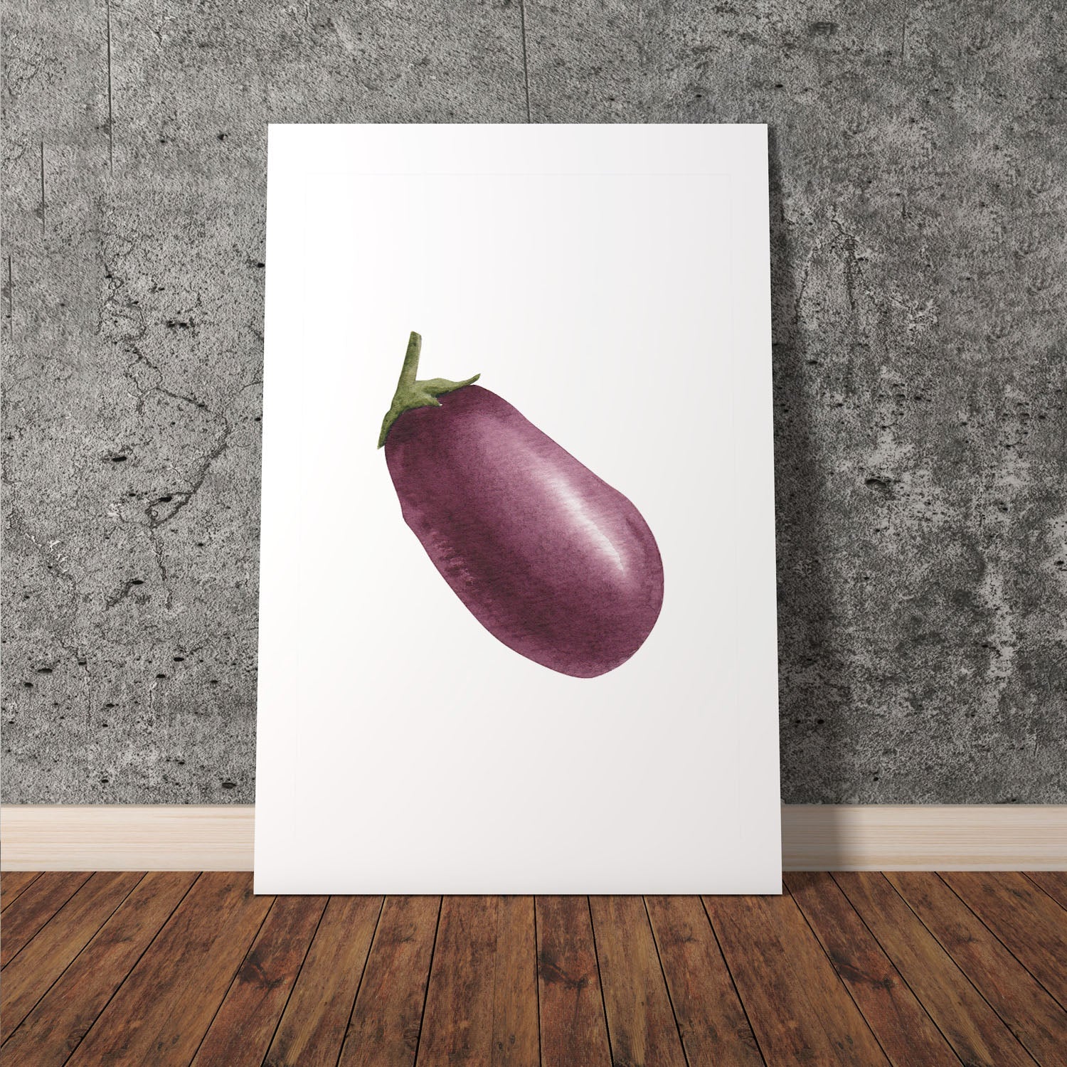 Wes Co Gallery Poster Purple Eggplant Elegance 11 x 17" Home Goods - Coffee  Art Print