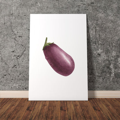 Wes Co Gallery Poster Purple Eggplant Elegance 11 x 17" Home Goods - Coffee  Art Print