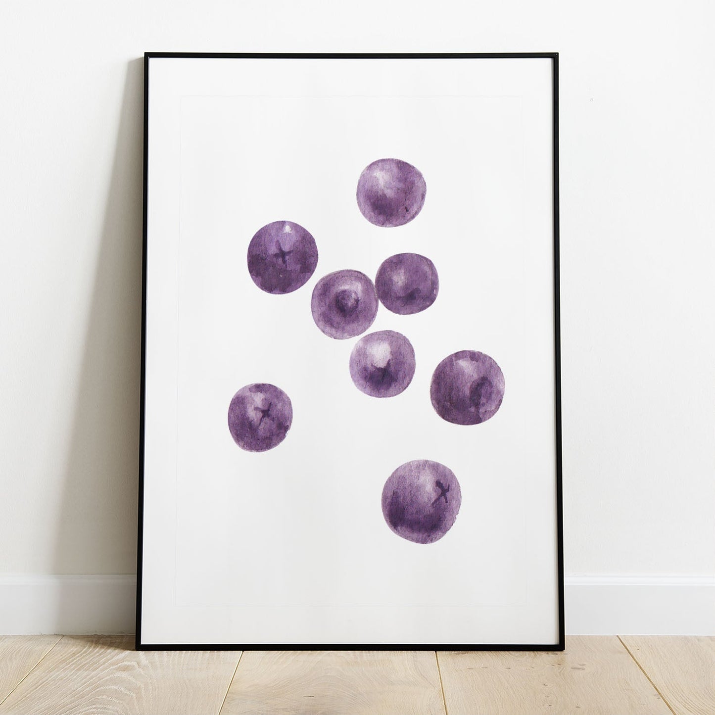 Wes Co Gallery Poster Juicy Blueberry Bliss 8 x 10" Home Goods - Coffee  Art Print