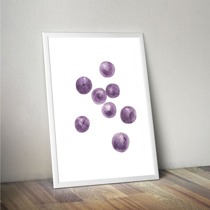 Wes Co Gallery Poster Juicy Blueberry Bliss 16 x 20" Home Goods - Coffee  Art Print