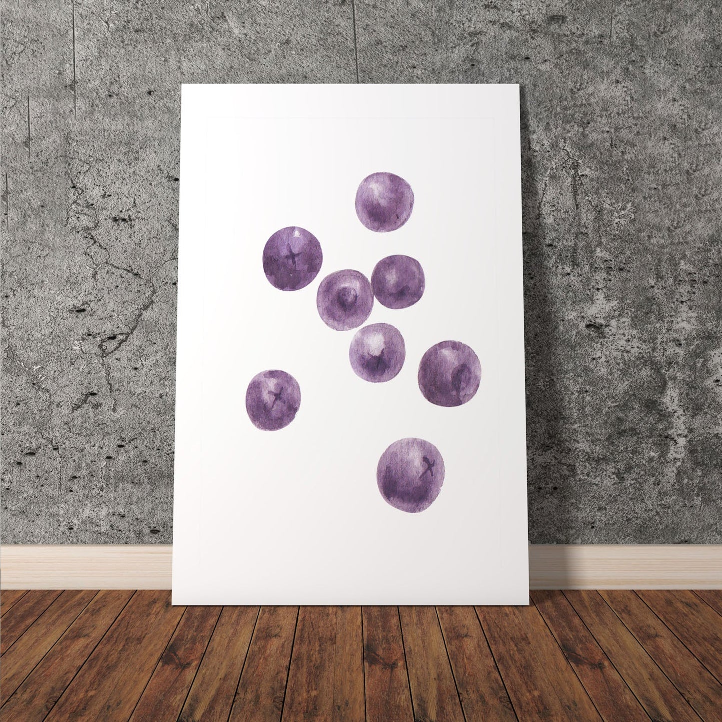 Wes Co Gallery Poster Juicy Blueberry Bliss 11 x 17" Home Goods - Coffee  Art Print