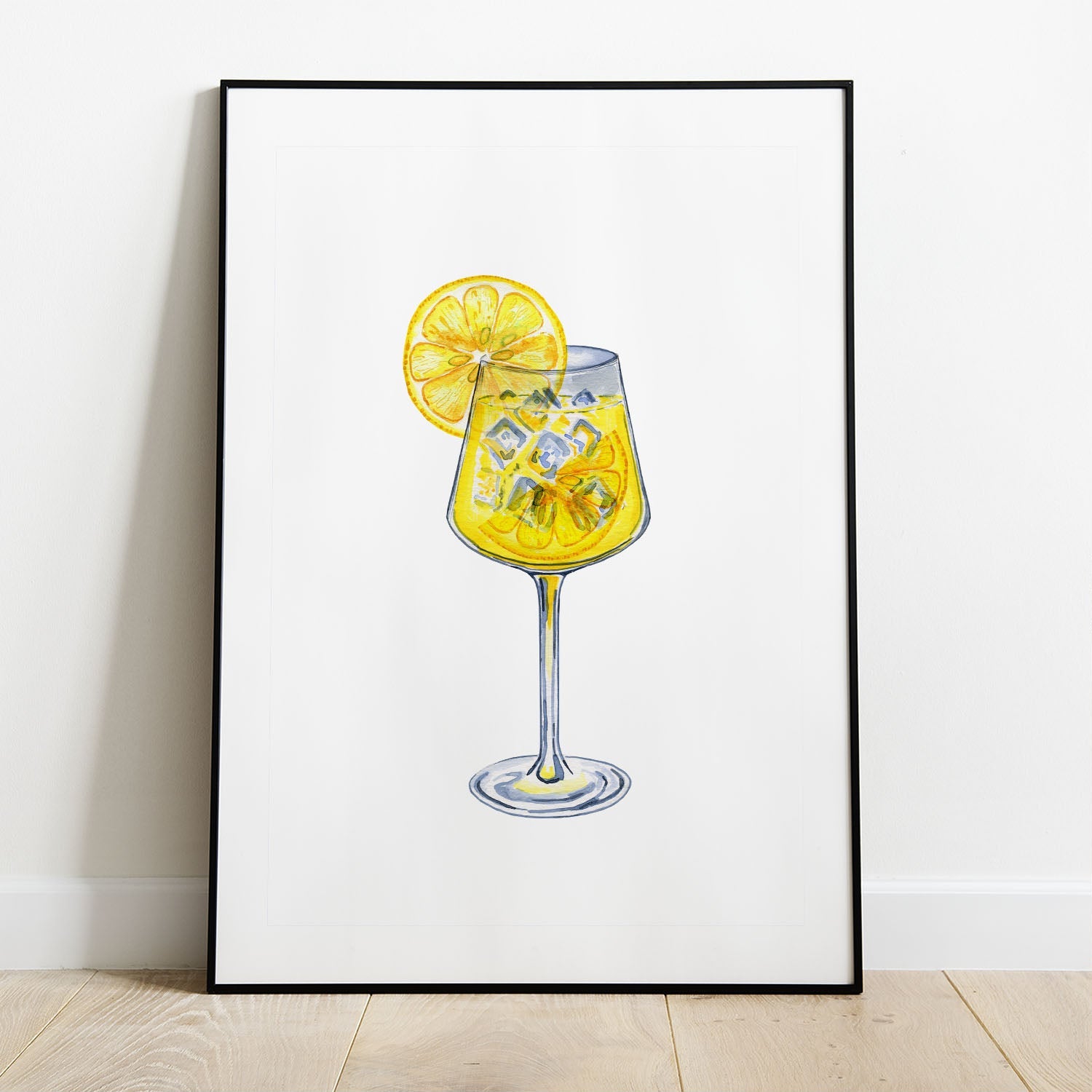 Wes Co Gallery Poster Refreshing Lemon Spritzer 8 x 10" Home Goods - Coffee  Art Print