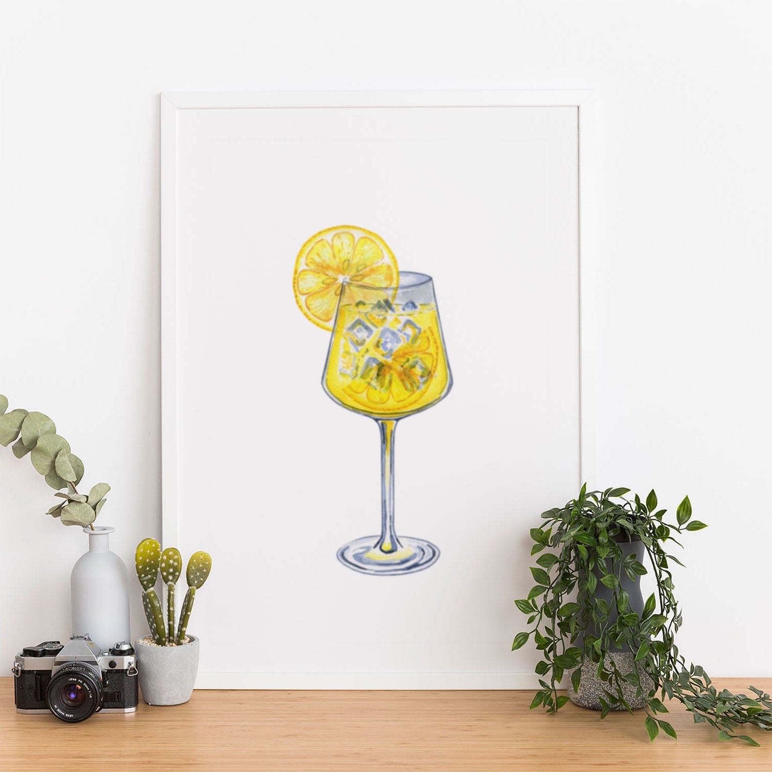 Wes Co Gallery Poster Refreshing Lemon Spritzer 12 x 16" Home Goods - Coffee  Art Print