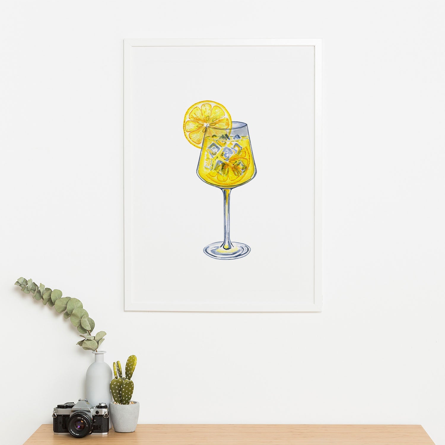 Wes Co Gallery Poster Refreshing Lemon Spritzer 16 x 20" Home Goods - Coffee  Art Print