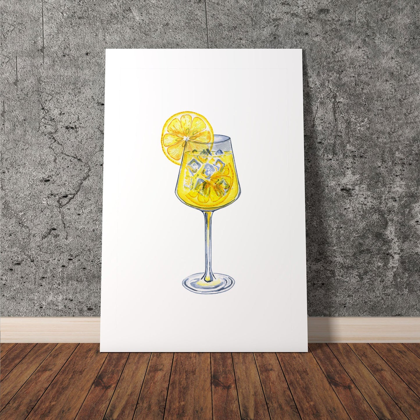 Wes Co Gallery Poster Refreshing Lemon Spritzer 11 x 17" Home Goods - Coffee  Art Print