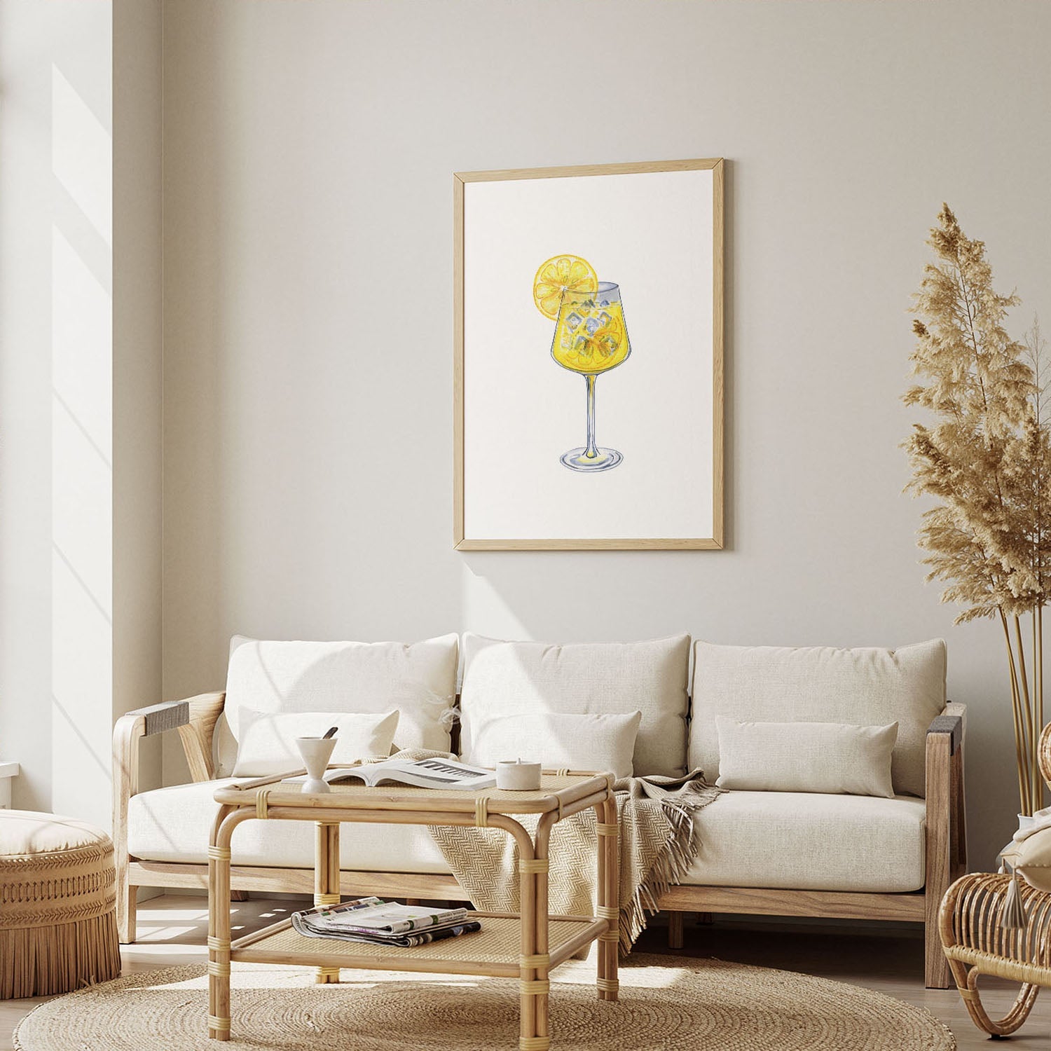 Wes Co Gallery Poster Refreshing Lemon Spritzer 12 x 16" Home Goods - Coffee  Art Print