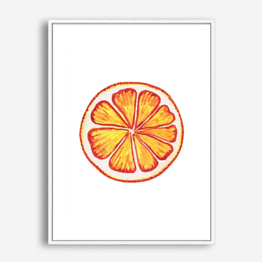 Wes Co Gallery Poster Sunny Citrus Slice 5 x 7" Home Goods - Coffee  Art Print