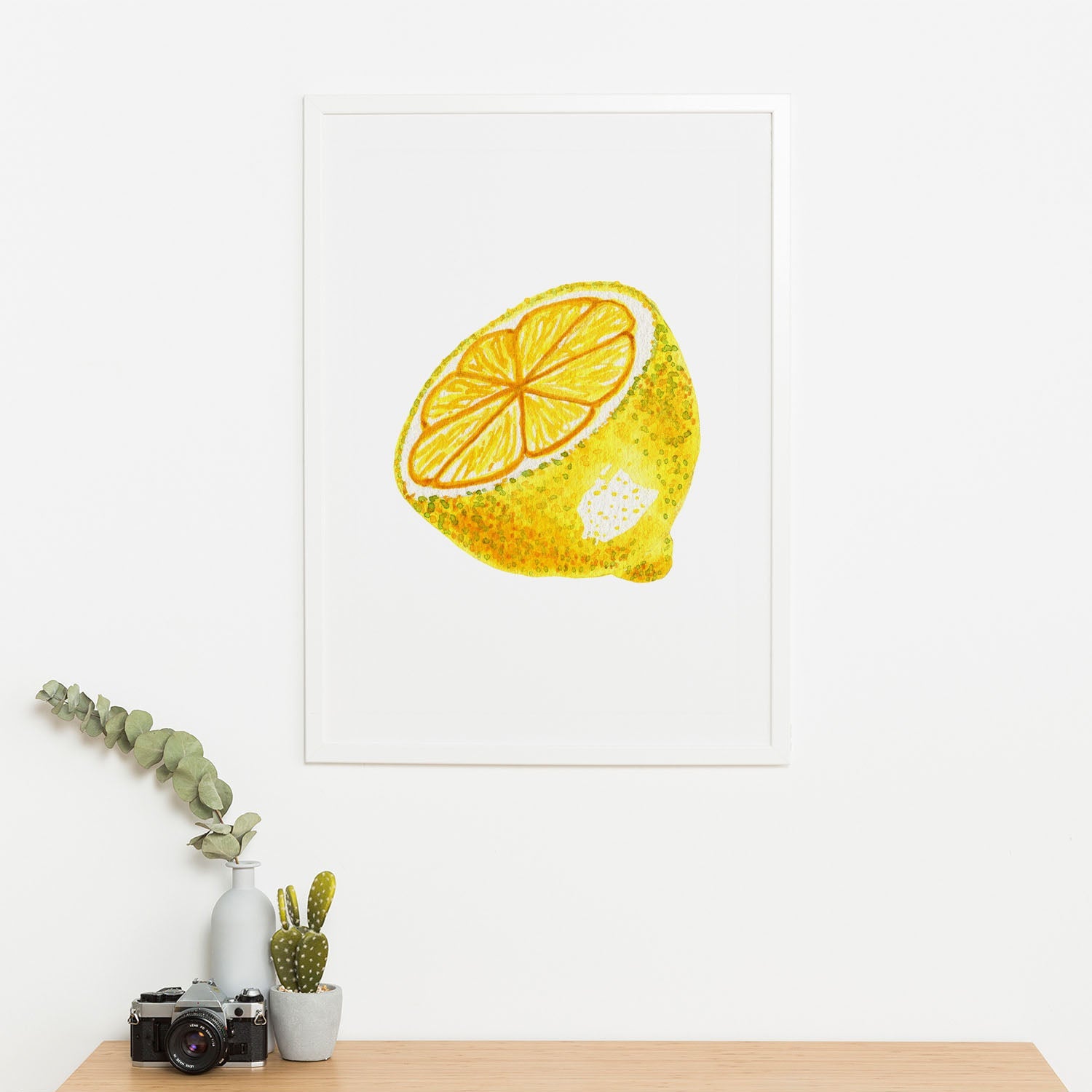 Wes Co Gallery Poster Golden Lemon Delight 16 x 20" Home Goods - Coffee  Art Print