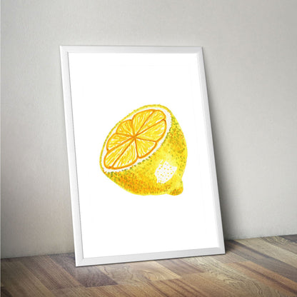 Wes Co Gallery Poster Golden Lemon Delight 16 x 20" Home Goods - Coffee  Art Print