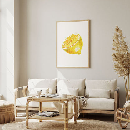 Wes Co Gallery Poster Golden Lemon Delight 12 x 16" Home Goods - Coffee  Art Print