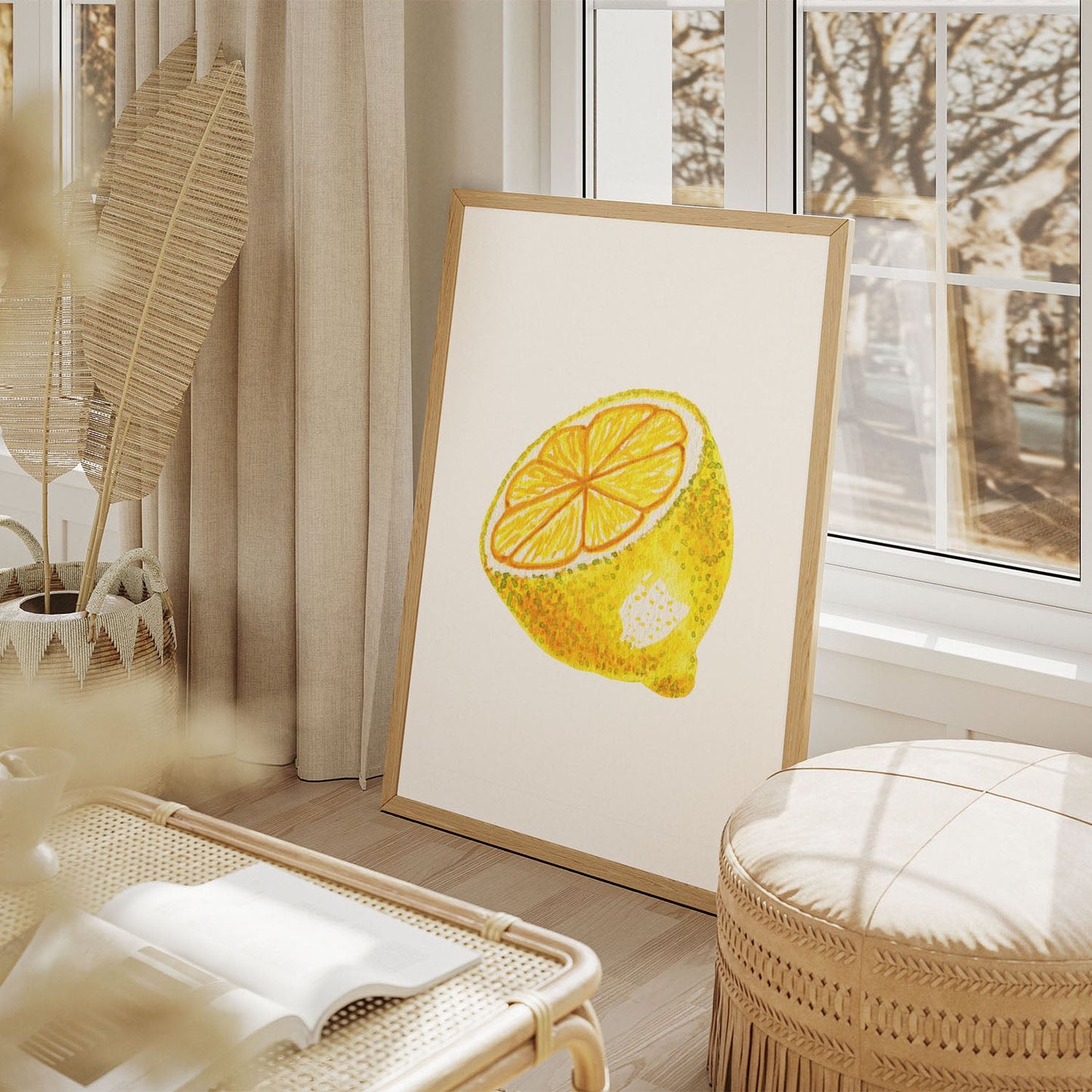 Wes Co Gallery Poster Golden Lemon Delight 11 x 17" Home Goods - Coffee  Art Print