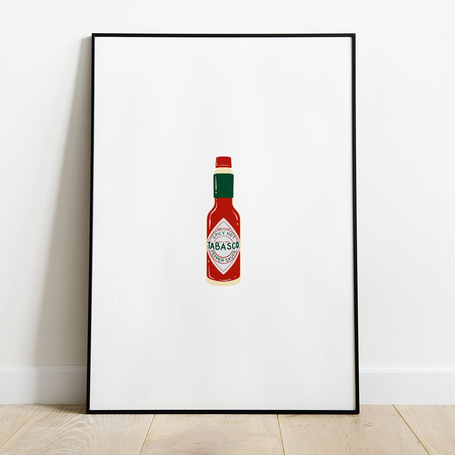 Wes Co Gallery Poster Classic Tabasco Sauce 8 x 10" Home Goods - Coffee  Art Print