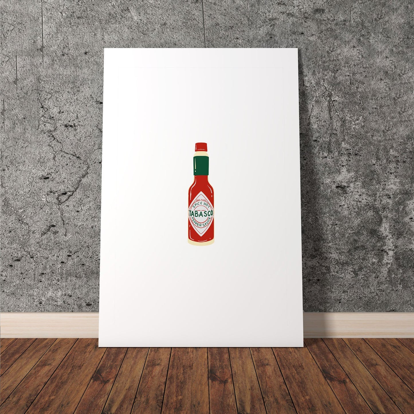 Wes Co Gallery Poster Classic Tabasco Sauce 11 x 17" Home Goods - Coffee  Art Print