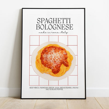 Wes Co Gallery Poster Homemade Spaghetti Bolognese 8 x 10" Home Goods - Coffee  Art Print