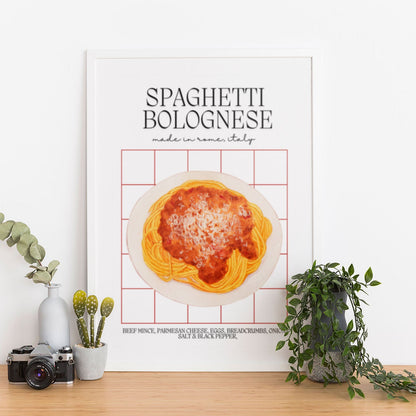 Wes Co Gallery Poster Homemade Spaghetti Bolognese 12 x 16" Home Goods - Coffee  Art Print