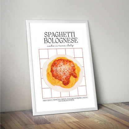 Wes Co Gallery Poster Homemade Spaghetti Bolognese 16 x 20" Home Goods - Coffee  Art Print