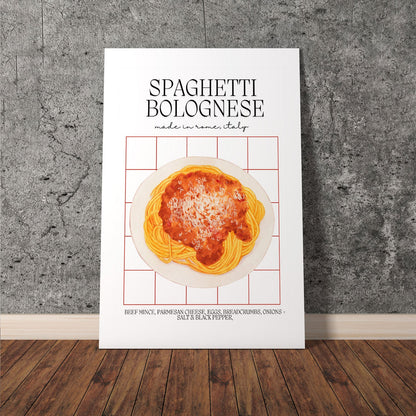 Wes Co Gallery Poster Homemade Spaghetti Bolognese 11 x 17" Home Goods - Coffee  Art Print