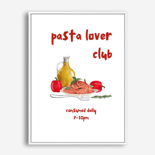 Wes Co Gallery Poster Pasta Lover's Club 5 x 7" Home Goods - Coffee  Art Print