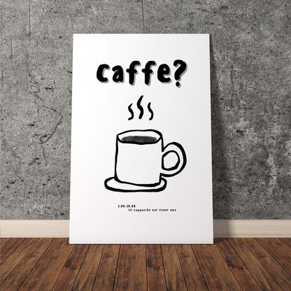 Wes Co Gallery Poster Morning Coffee Call 11 x 17" Home Goods - Coffee  Art Print