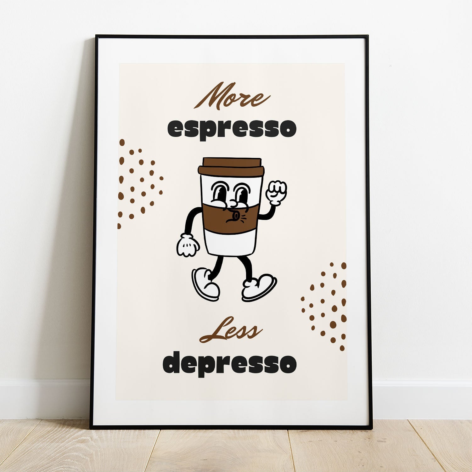 Wes Co Gallery Poster Espresso Energy 8 x 10" Home Goods - Coffee  Art Print