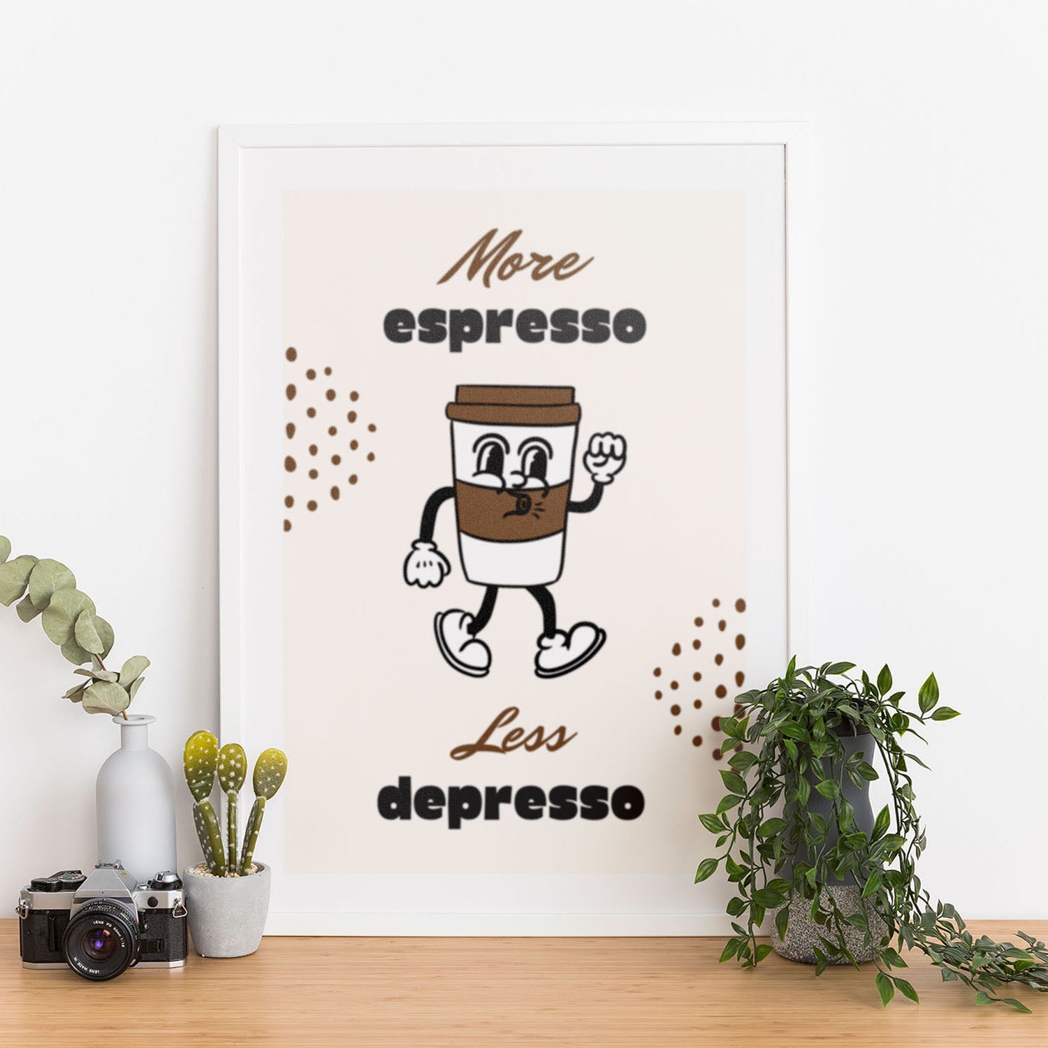 Wes Co Gallery Poster Espresso Energy 12 x 16" Home Goods - Coffee  Art Print