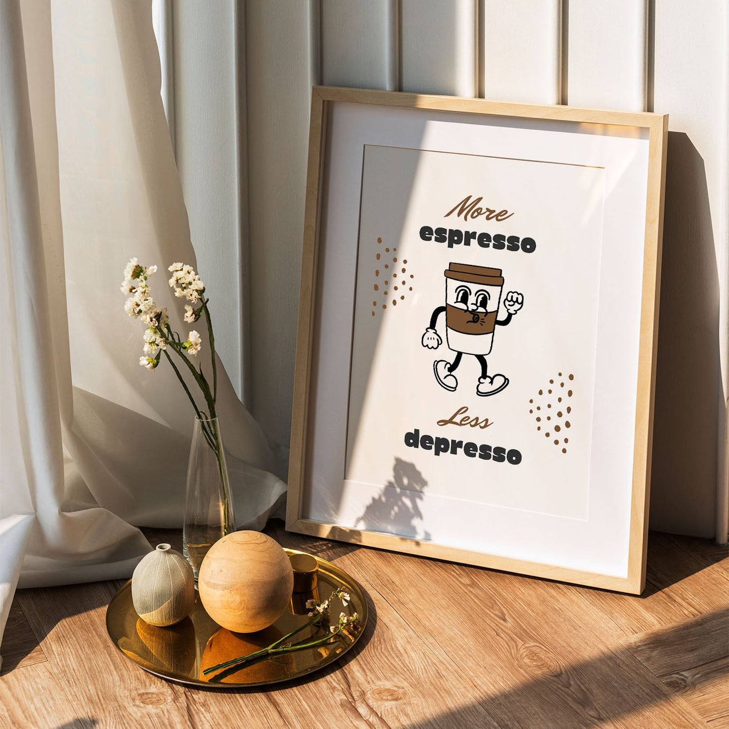 Wes Co Gallery Poster Espresso Energy 5 x 7" Home Goods - Coffee  Art Print