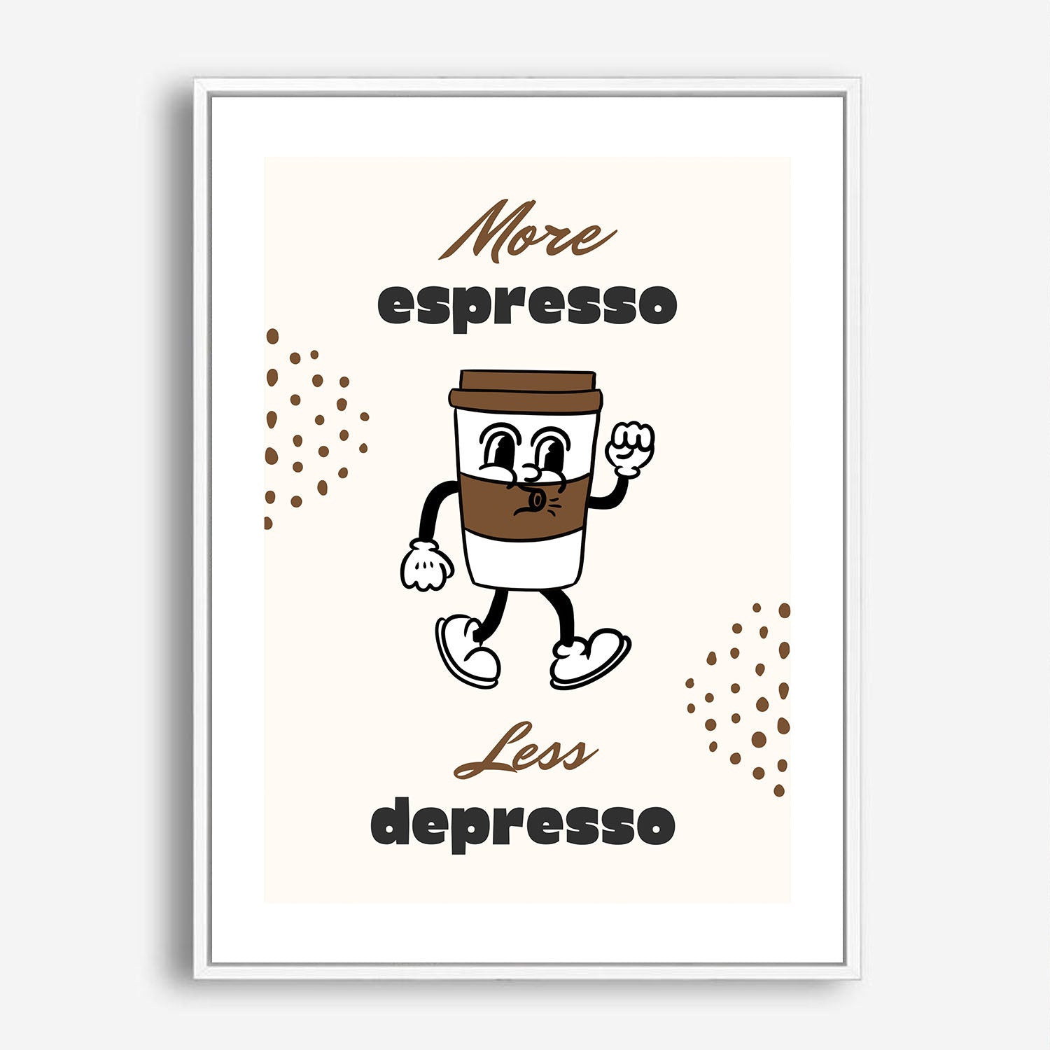 Wes Co Gallery Poster Espresso Energy 5 x 7" Home Goods - Coffee  Art Print