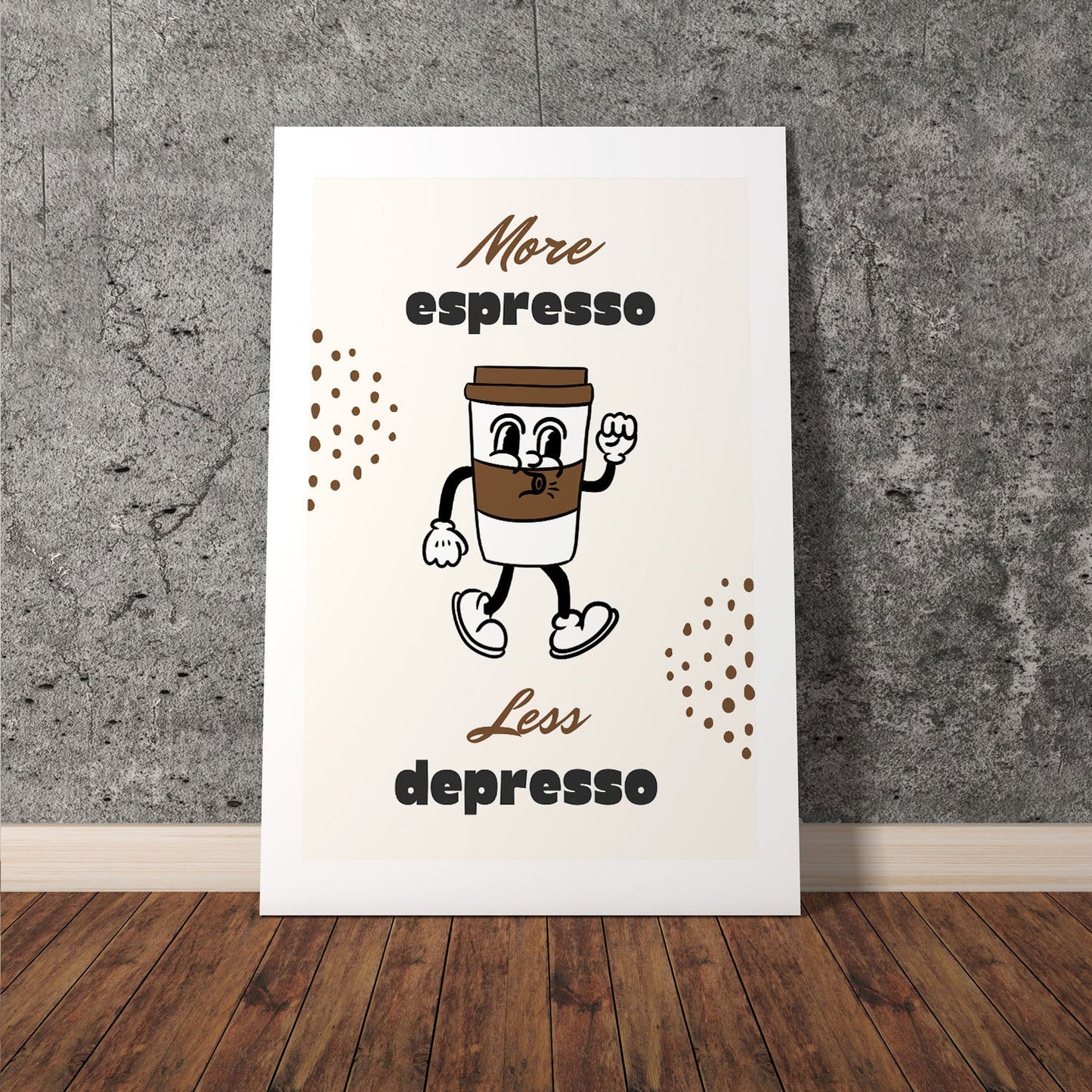 Wes Co Gallery Poster Espresso Energy 11 x 17" Home Goods - Coffee  Art Print