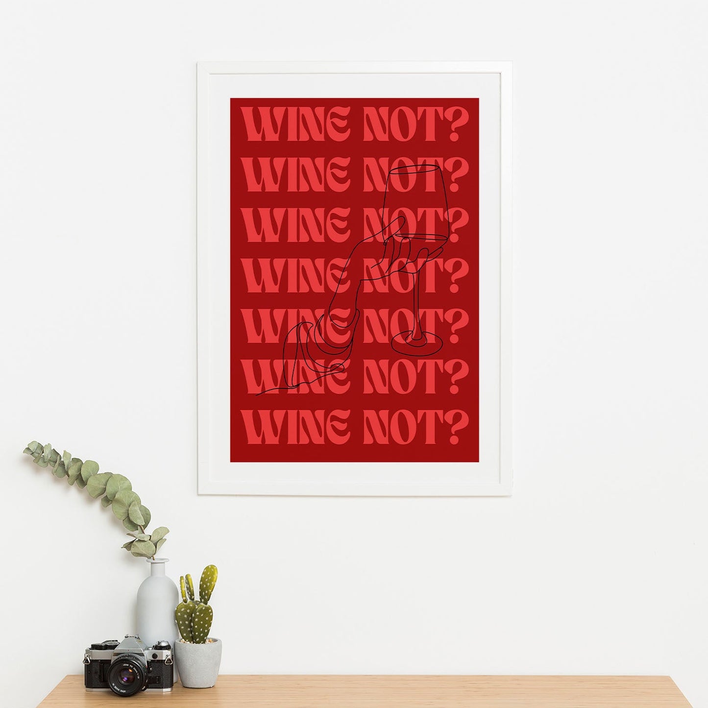 Wes Co Gallery Poster Wine Notr 16 x 20" Home Goods - Coffee  Art Print