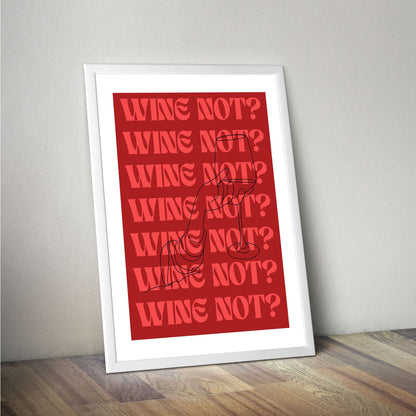 Wes Co Gallery Poster Wine Notr 16 x 20" Home Goods - Coffee  Art Print