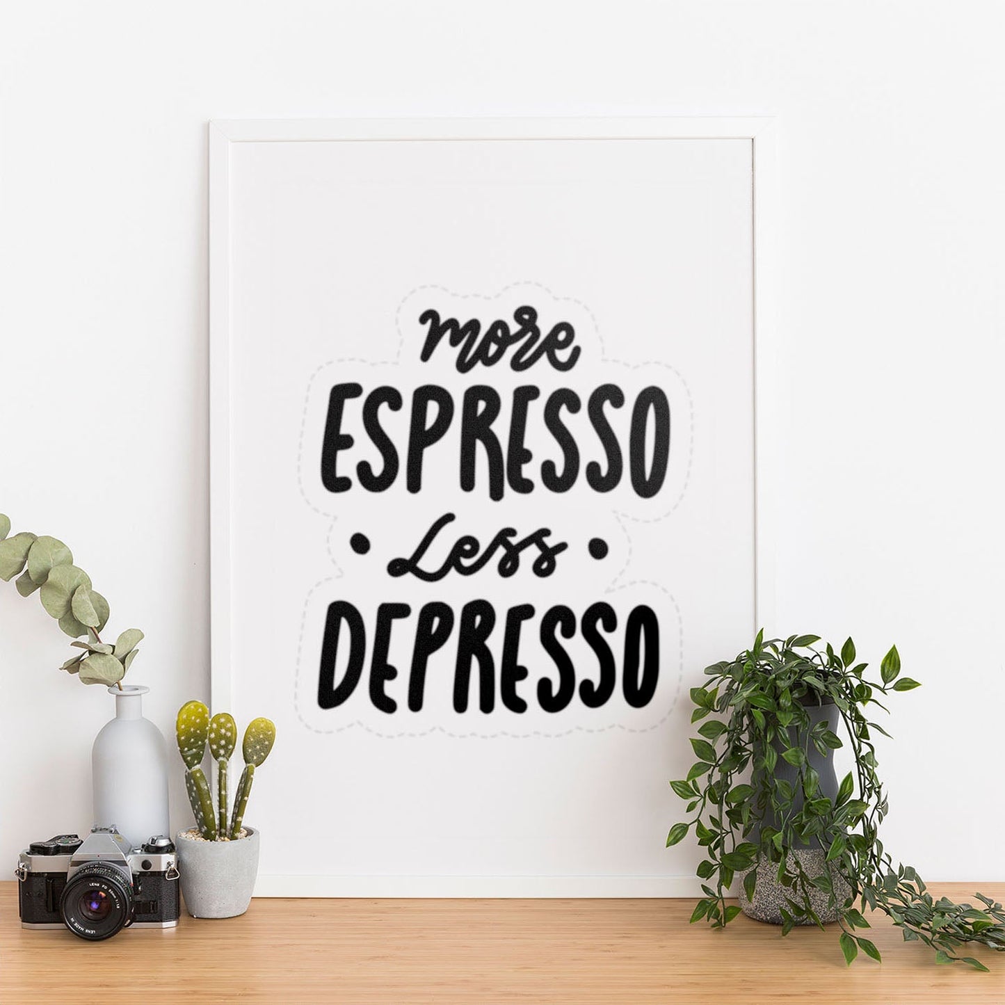 Wes Co Gallery Poster Espresso Quote 12 x 16" Home Goods - Coffee  Art Print