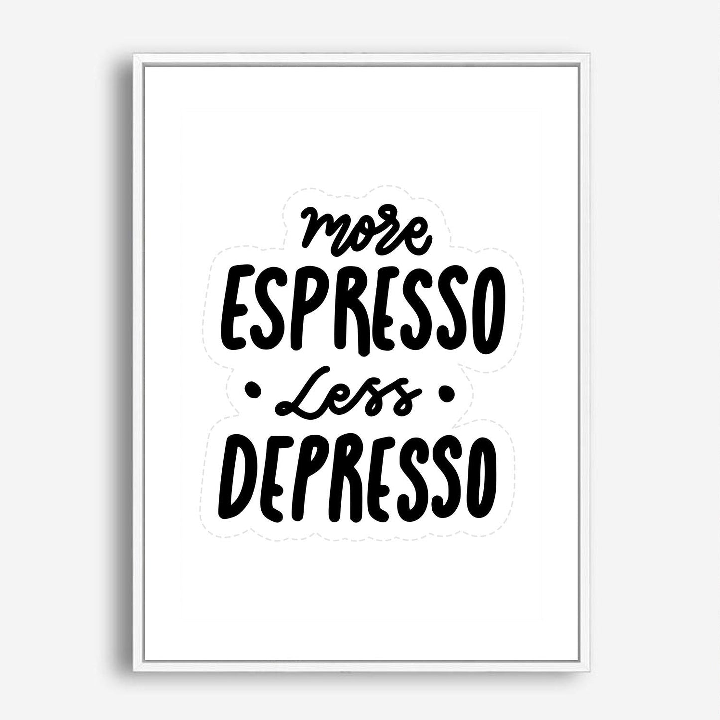 Wes Co Gallery Poster Espresso Quote 5 x 7" Home Goods - Coffee  Art Print