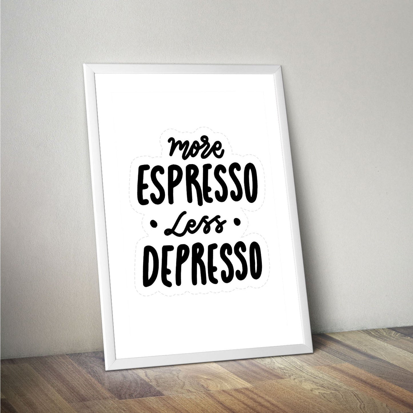 Wes Co Gallery Poster Espresso Quote 16 x 20" Home Goods - Coffee  Art Print