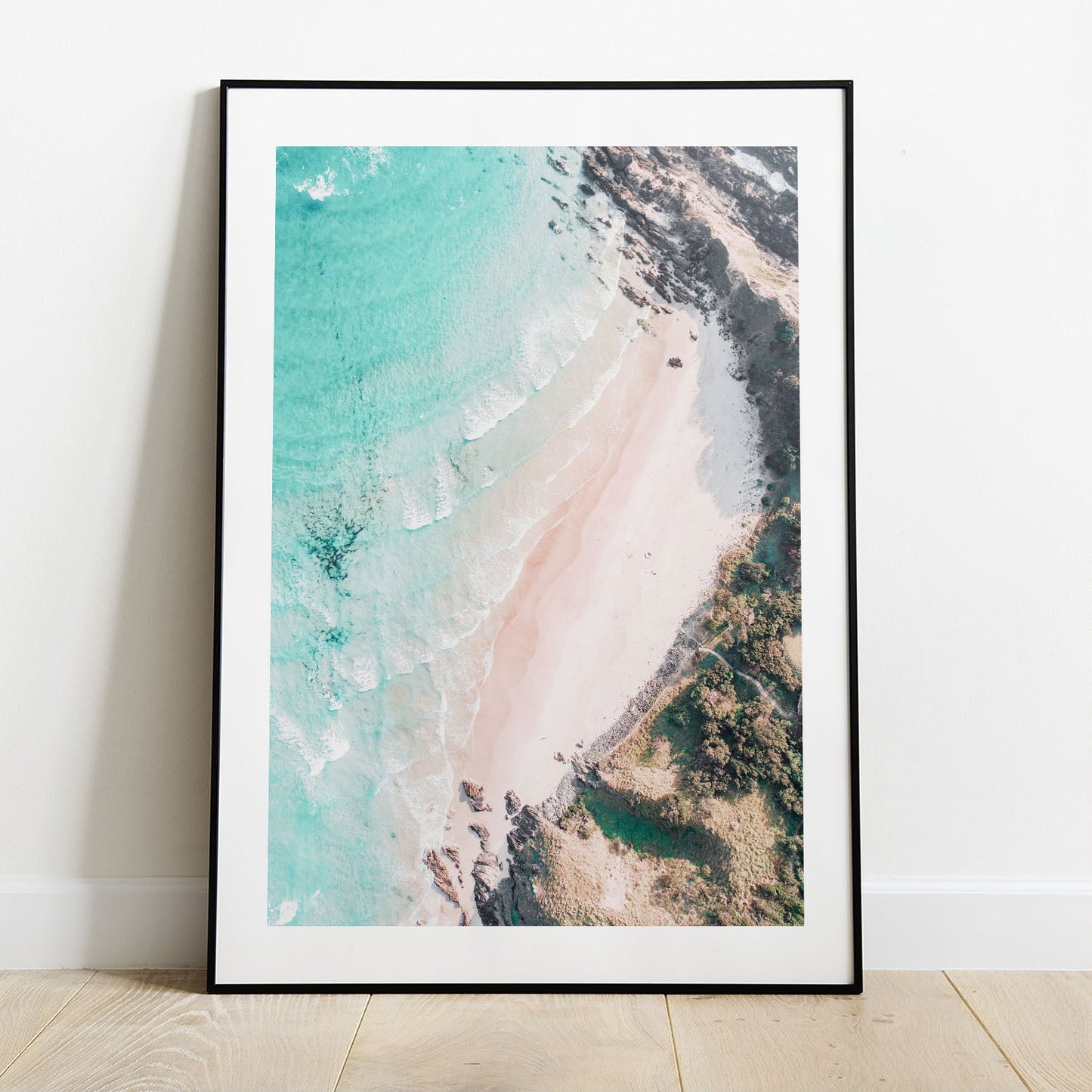 Wes Co Gallery Poster Aerial Pristine Beach 5 x 7" Home Goods - Nature  Art Print