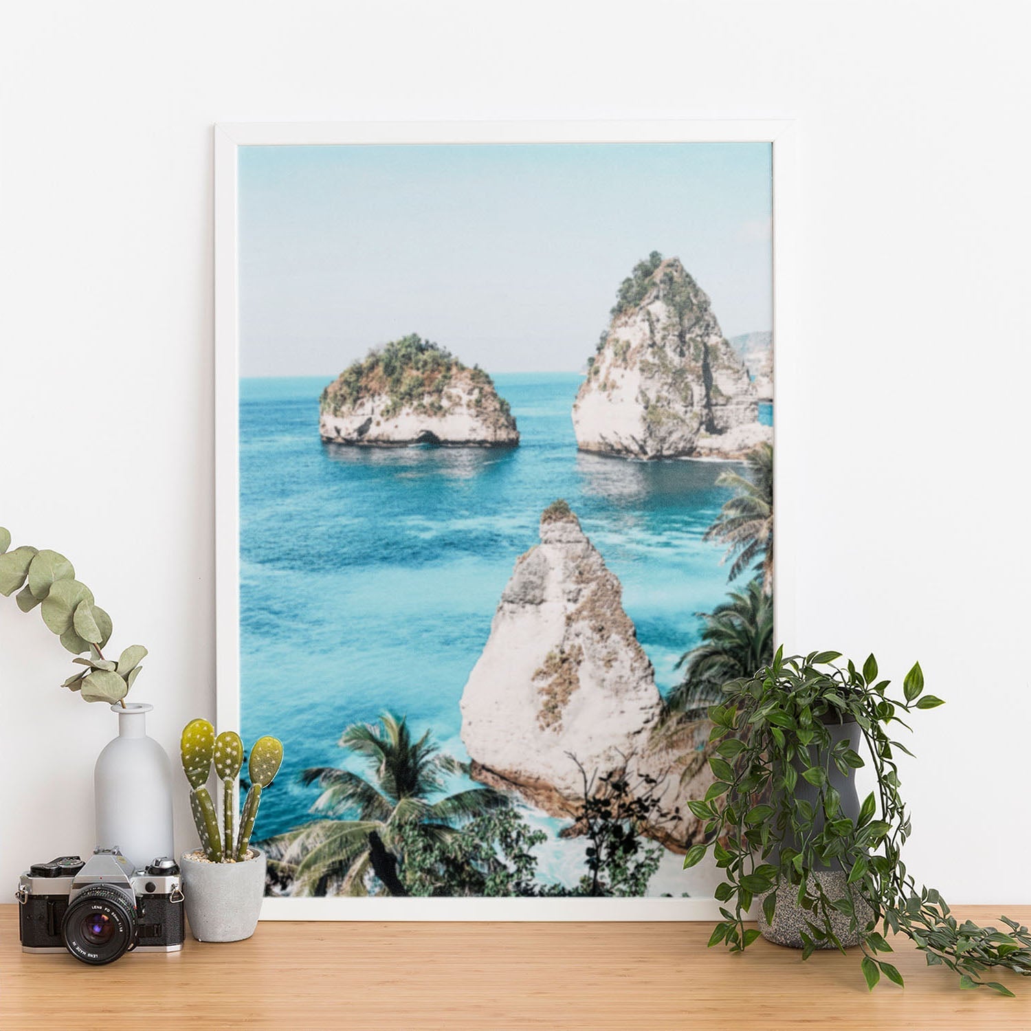 Wes Co Gallery Poster Serene Coastal Rock Formations 11 x 17" Home Goods - Nature  Art Print