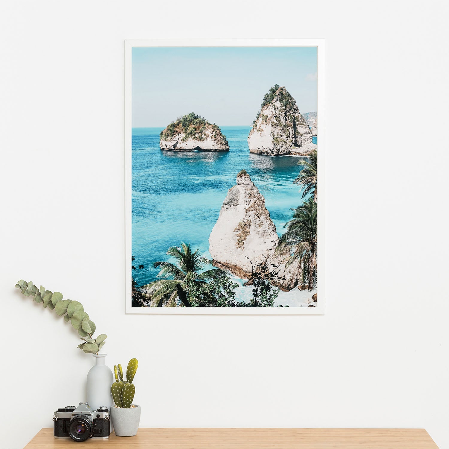 Wes Co Gallery Poster Serene Coastal Rock Formations 11 x 17" Home Goods - Nature  Art Print