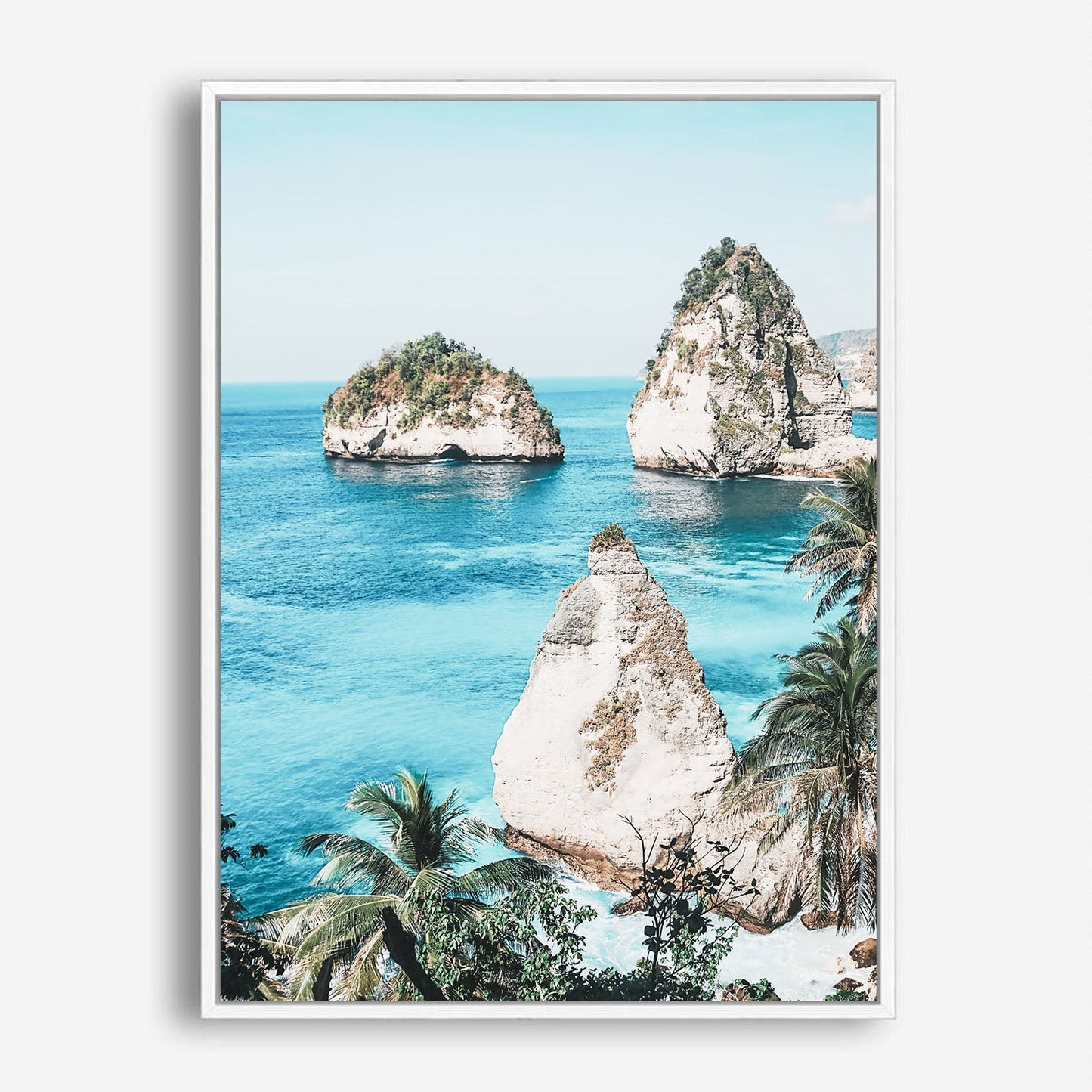 Wes Co Gallery Poster Serene Coastal Rock Formations 8 x 10" Home Goods - Nature  Art Print