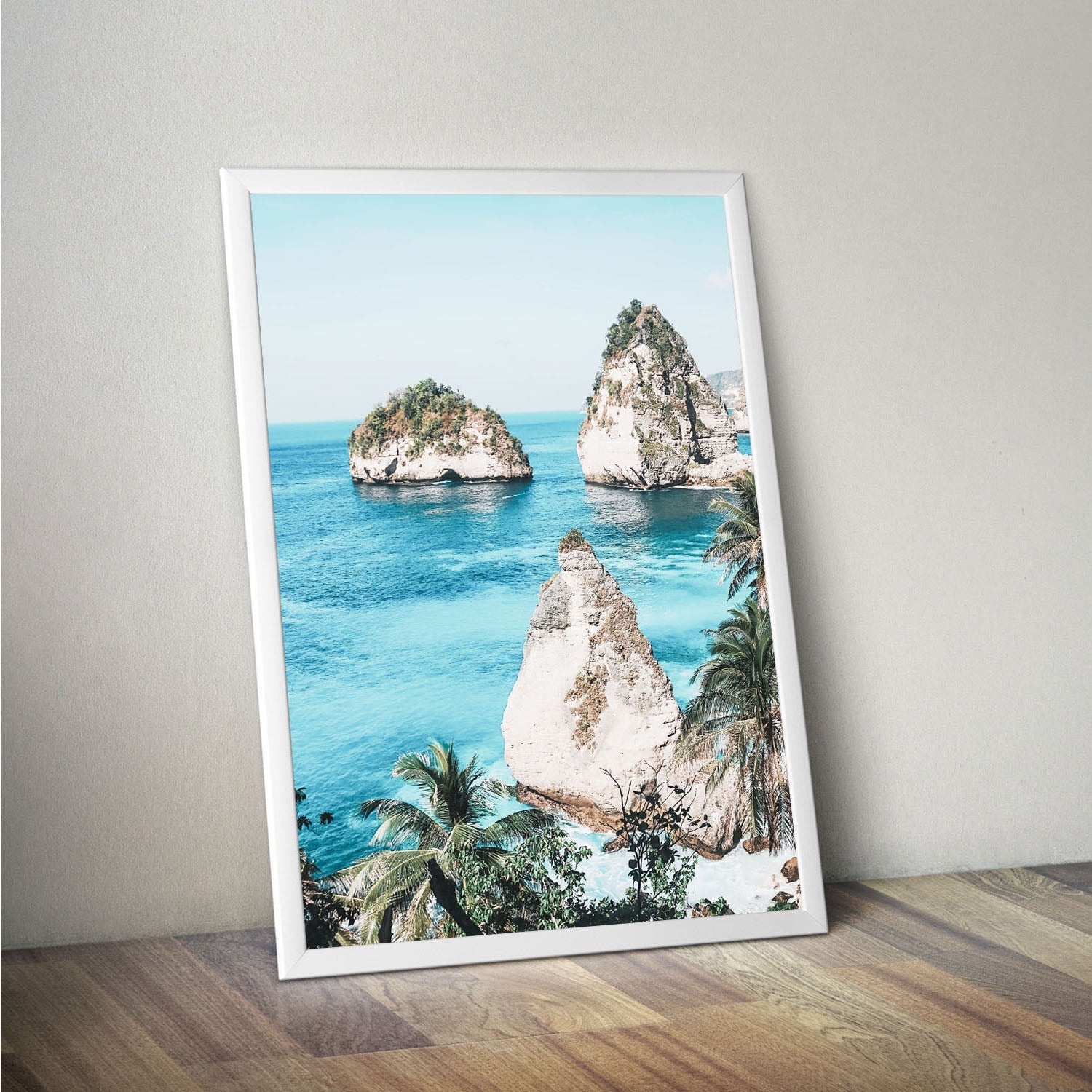 Wes Co Gallery Poster Serene Coastal Rock Formations 11 x 17" Home Goods - Nature  Art Print