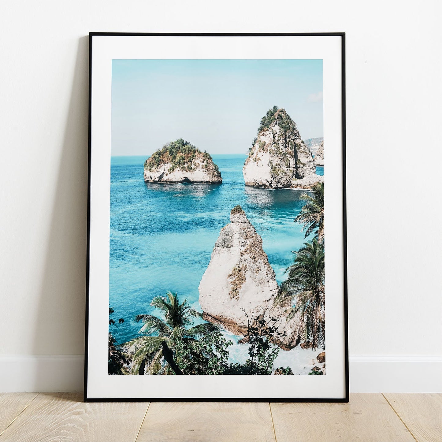 Wes Co Gallery Poster Serene Coastal Rock Formations 5 x 7" Home Goods - Nature  Art Print