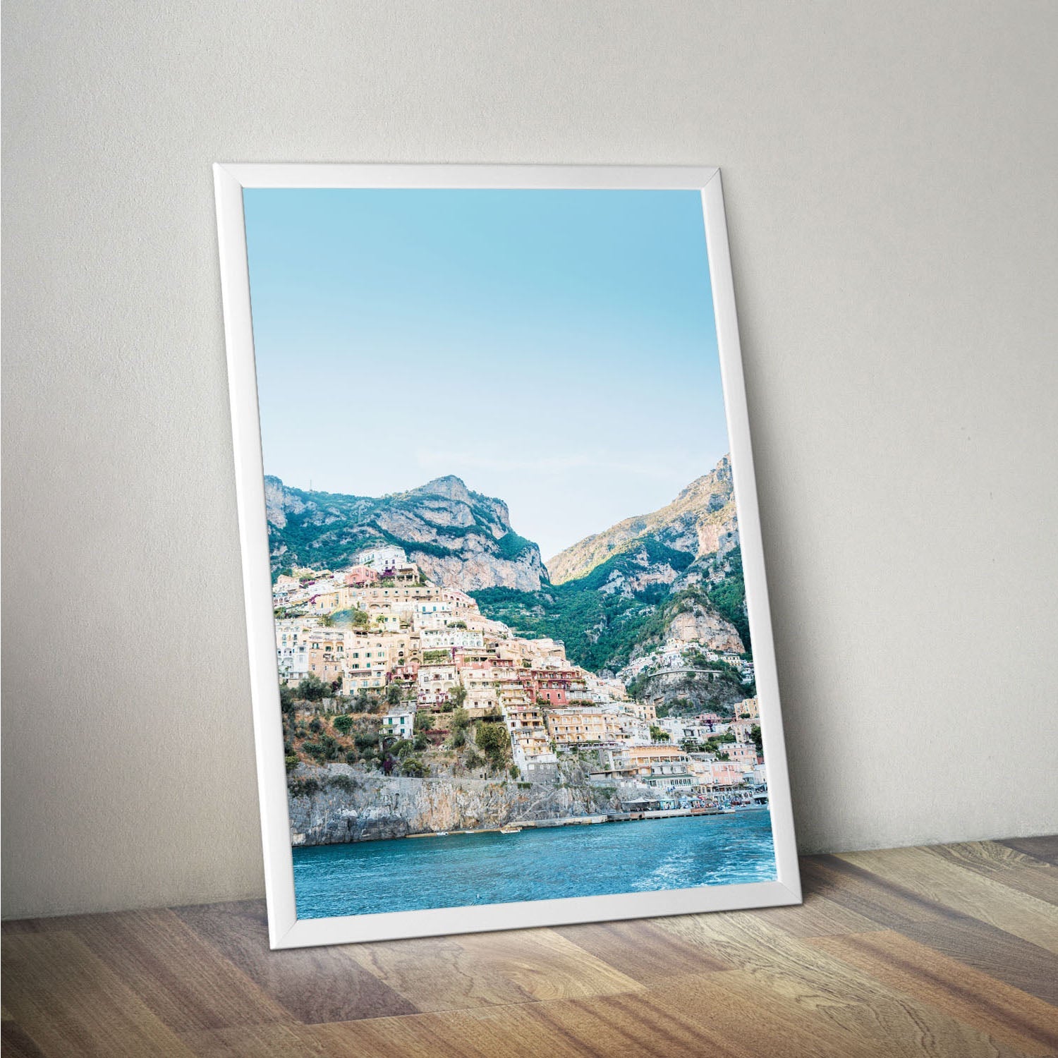 Wes Co Gallery Poster Amalfi Cliffside 11 x 17" Home Goods - Nature  Art Print