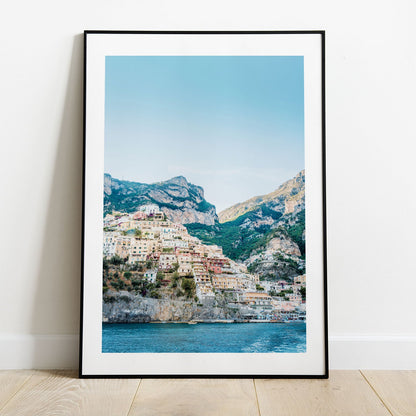 Wes Co Gallery Poster Amalfi Cliffside 5 x 7" Home Goods - Nature  Art Print