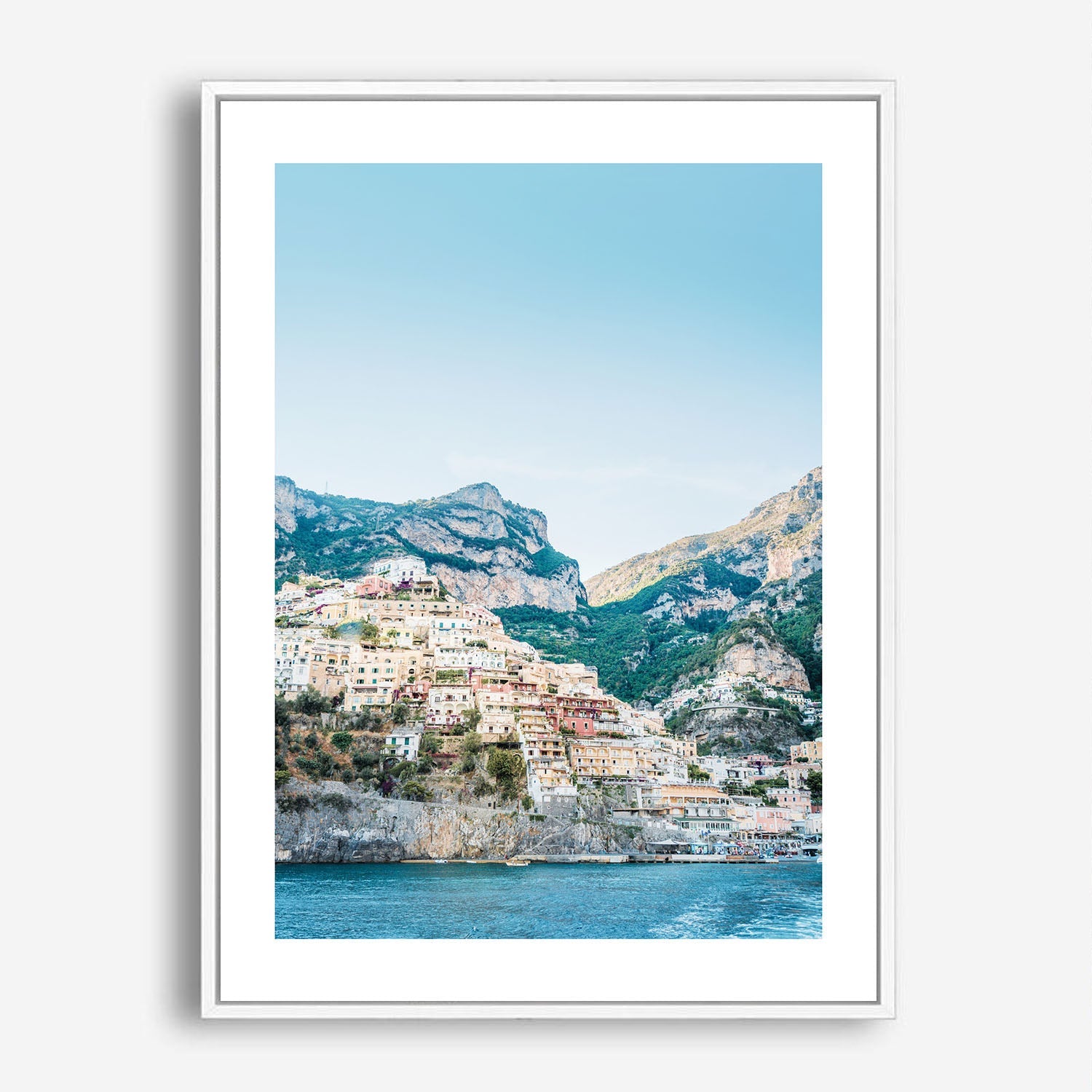 Wes Co Gallery Poster Amalfi Cliffside 5 x 7" Home Goods - Nature  Art Print