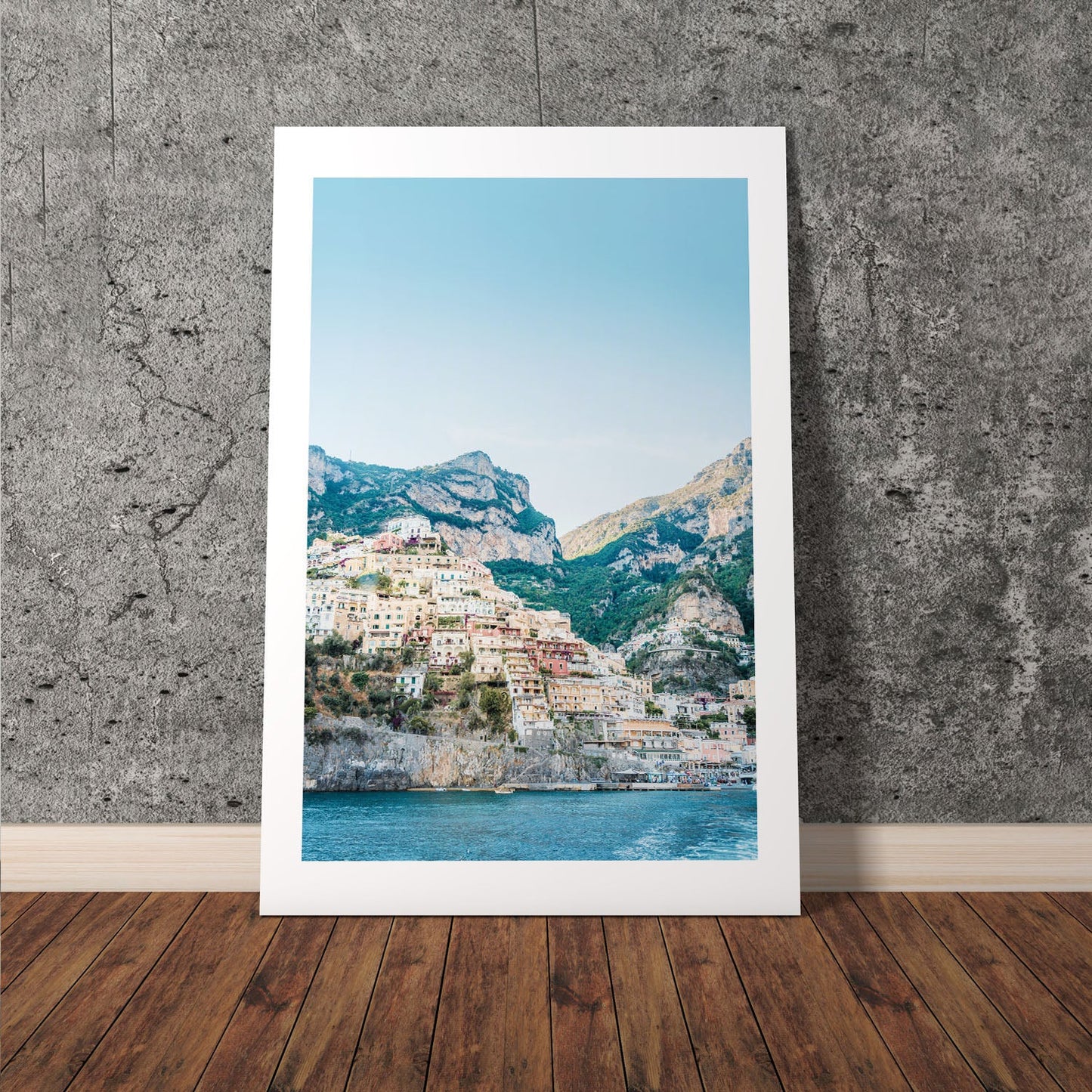 Wes Co Gallery Poster Amalfi Cliffside 8 x 10" Home Goods - Nature  Art Print