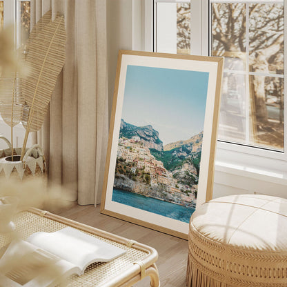 Wes Co Gallery Poster Amalfi Cliffside 8 x 10" Home Goods - Nature  Art Print