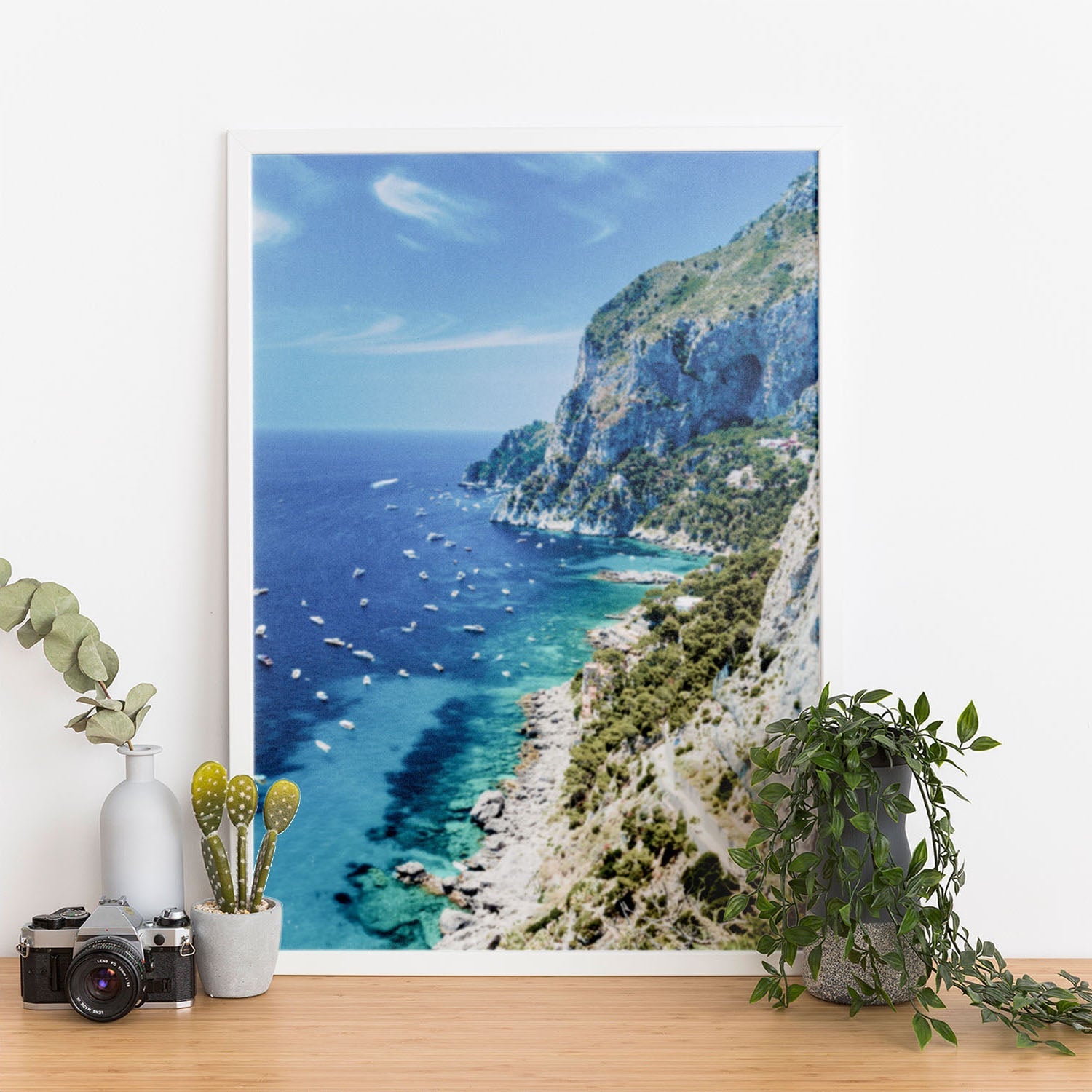 Wes Co Gallery Poster Scenic Cliffside Coastline 11 x 17" Home Goods - Nature  Art Print