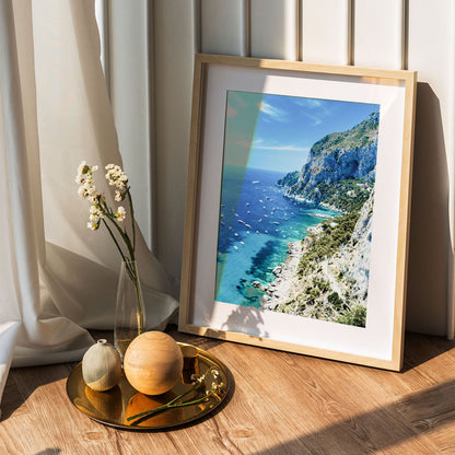 Wes Co Gallery Poster Scenic Cliffside Coastline 5 x 7" Home Goods - Nature  Art Print