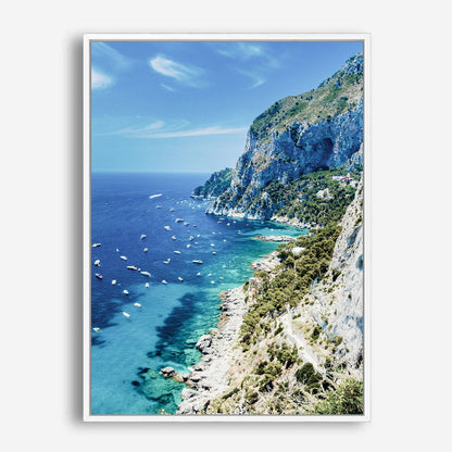 Wes Co Gallery Poster Scenic Cliffside Coastline 8 x 10" Home Goods - Nature  Art Print