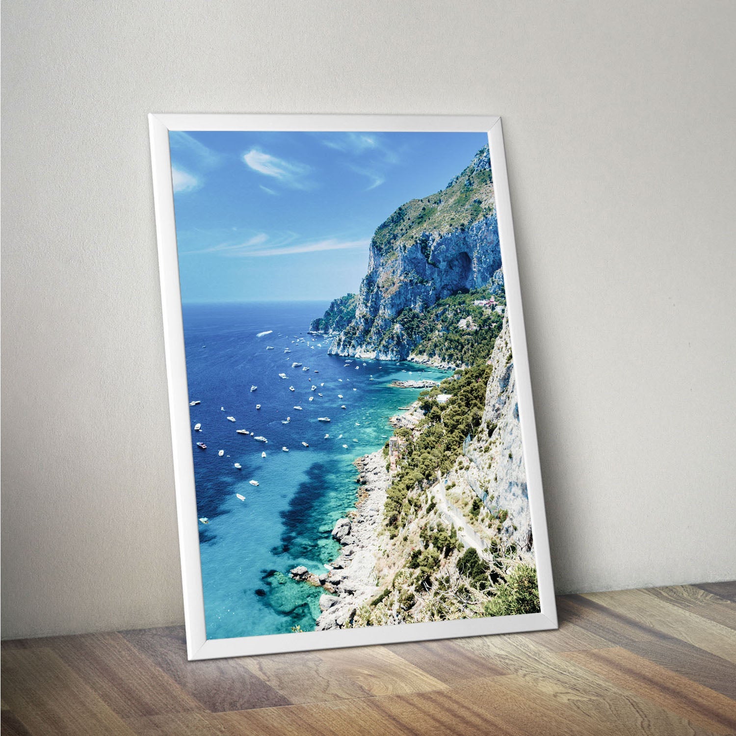 Wes Co Gallery Poster Scenic Cliffside Coastline 11 x 17" Home Goods - Nature  Art Print