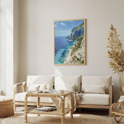 Wes Co Gallery Poster Scenic Cliffside Coastline 8 x 10" Home Goods - Nature  Art Print